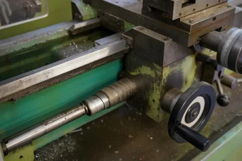 Close up of workshop machinery 库存照片