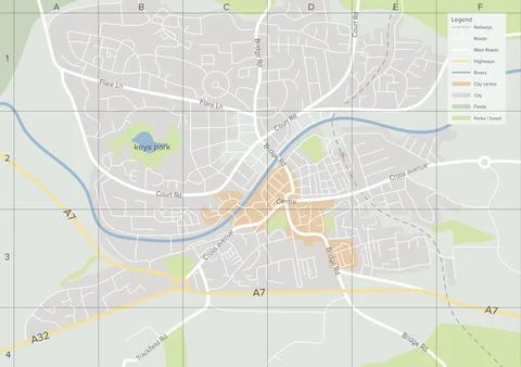 Close-up of world map structure Stock Illustration