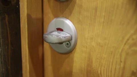 Close the worn latch Stock Footage 292845667