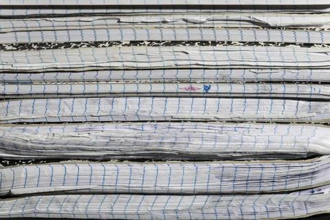 Close-up of Worn Notebooks Spines Stock Photos