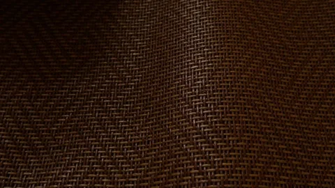Close-Up Woven Rattan Cane Texture Background Vidéo 339859996