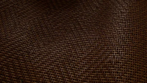 Close-Up Woven Rattan Cane Texture Background Stock Footage 340248533