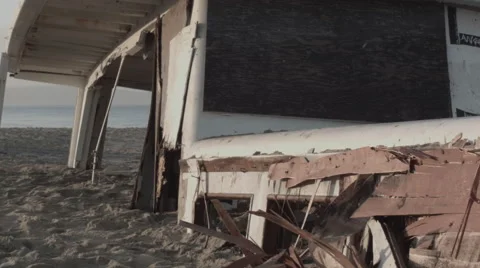 Close up of Wrecked Ship Stockbeeldmateriaal 45703593