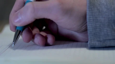A close up writing shot  Stock-Footage 86277109