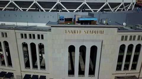 Side View of Yankee Stadium Entrance - D, Stock Video