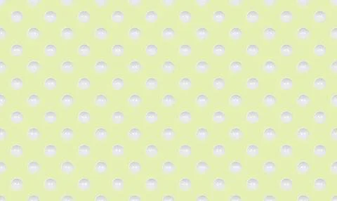 Close-up of yellow background with white polka dots pattern Stock Illustration