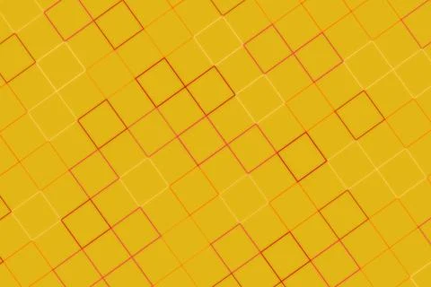 Close-up of yellow circuit board with black and red lines Stock Illustration