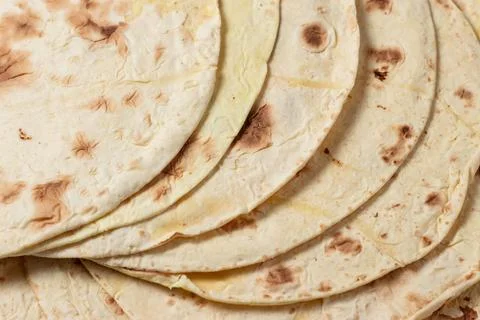 Close up of yellow corn taco shell. texture Stock Photos