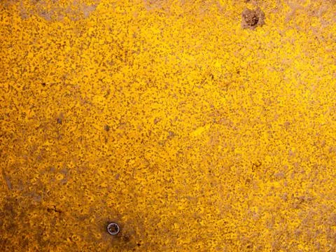 Close up of yellow grunge painted step texture Foto stock