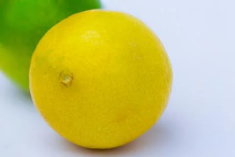 Close up of a yellow lemon Stock Photos