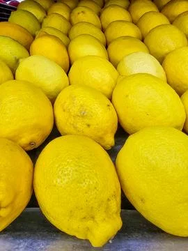 Close-up of Yellow Lemons Stock Photos