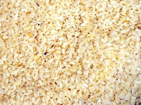 Close up yellow Rice Foto stock