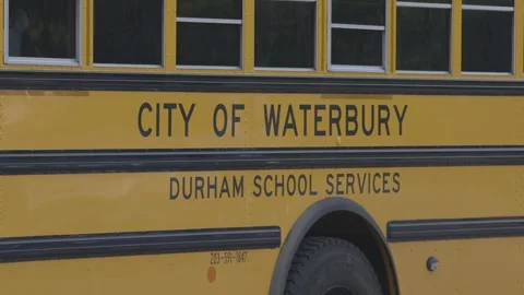 Close up of yellow school bus Stock Footage 304371577