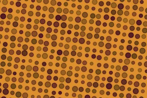 Close-up of a yellow surface with brown and purple dots Stock Illustration