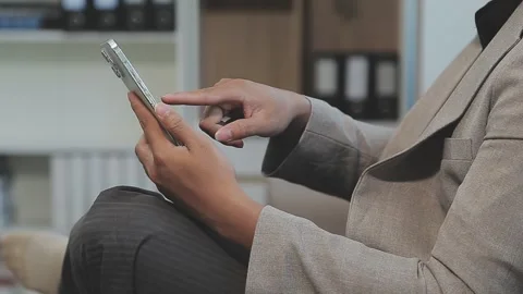 Close up young businessman analyzing project statistics working on computer.. Stock Footage 276197993