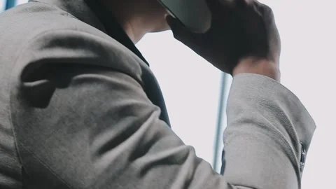 Close up young businessman analyzing project statistics working on computer.. Stock Footage 276326831