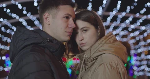Close-up of a young couple spending time together even walking around the New Stock-Footage 147631109