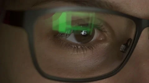 Close up of a young female browsing on her computer Stock Footage 63105467