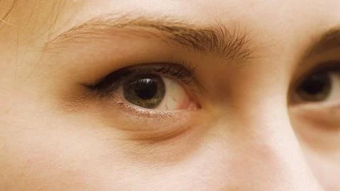 Close up young girl looks away Stock Photos