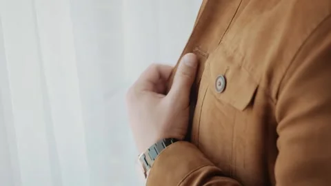 Close up of Young man worker taking notes standing in office. Stock Footage 139507473