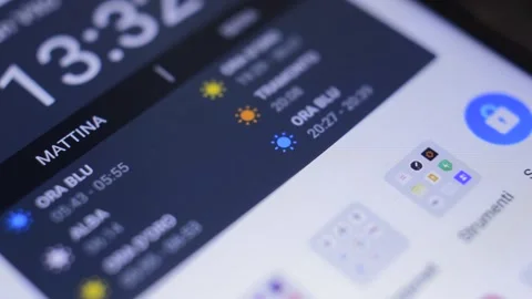 Close-up young man's hand open youtube icon app on his phone Video stock 204855508