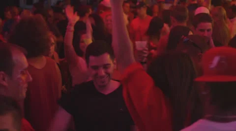 Close up of Young People Dancing and Partying at a Club Video stock 27074133