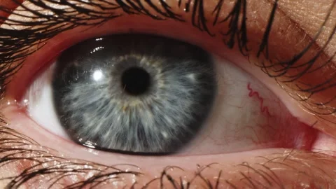 Close-up of a young woman's eye. Stock Footage 256166060