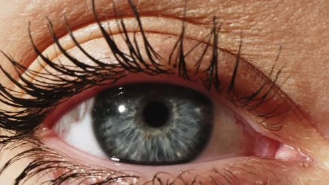Close-up of a young woman's eye. Stock Footage 256166901