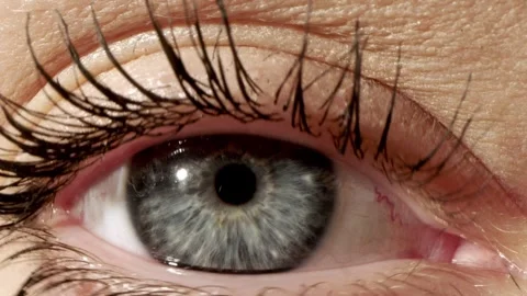 Close-up of a young woman's eye. Stock Footage 256302750