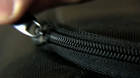 Close up Zip HD Video stock 10821589