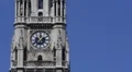Close Up Zoom Iconic City Hall Vienna Symbol Old Town Famous Building Sunlight HD Footage