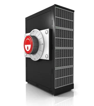 Closed access to the data storage Stock Illustration