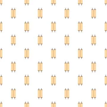 Closed ancient rolled papyrus pattern seamless vector Stock Illustration