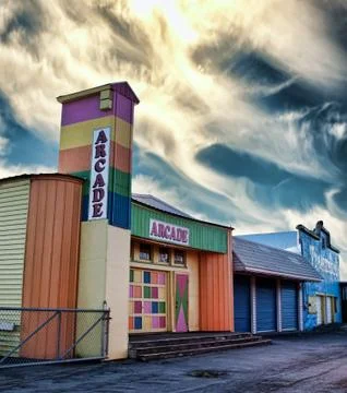Closed arcade Stock Photos