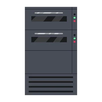 Closed bakery oven semi flat color vector object Stock Illustration