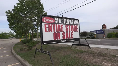 Closed bankrupt stores and small businesses in COVID 19 lockdown pandemic Видео 154781119