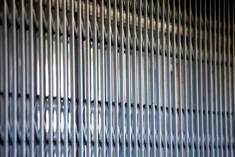 Closed bars on shop Stock Photos
