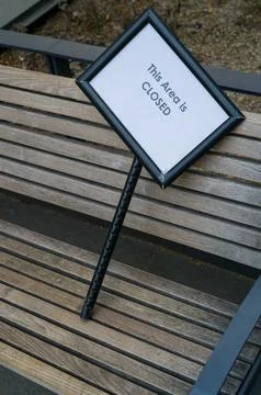 Closed Bench, Open Question Stock Photos