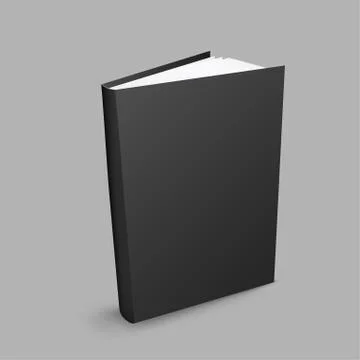 Closed black book Stock Illustration