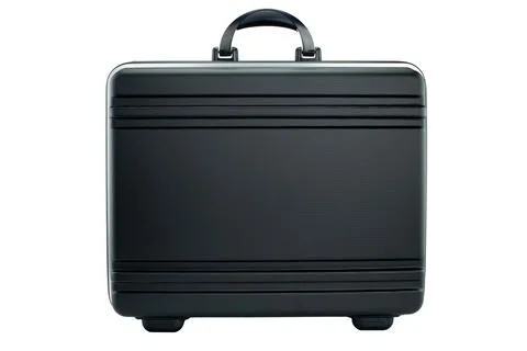 Closed black tool carrying case Stock Photos