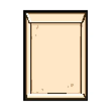 Closed blank paper envelope for sending mail message Stock Illustration