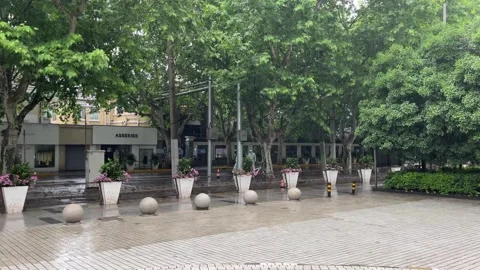 Closed block environment in Shanghai under lockdown Stock Footage 197407094