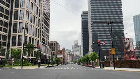 A closed block in Shanghai under lockdown Stock Footage 197283015