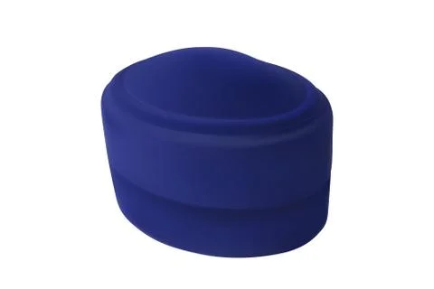 Closed blue gift box. Stock Illustration