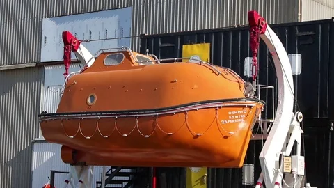 Closed boat reflections Stock Footage 76968409