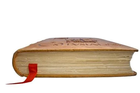 Closed book with a book-mark Stock Photos