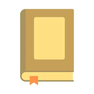 Closed book with bookmark Stock Illustration