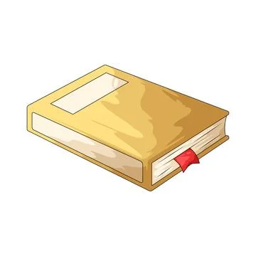 Closed Book with Bookmark illustration Stock Illustration