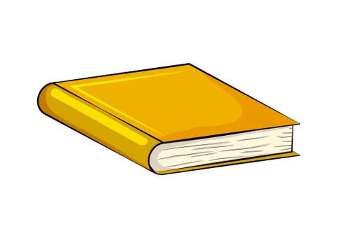 Closed book cartoon vector symbol icon design. Beautiful illustration isolate Stock Illustration