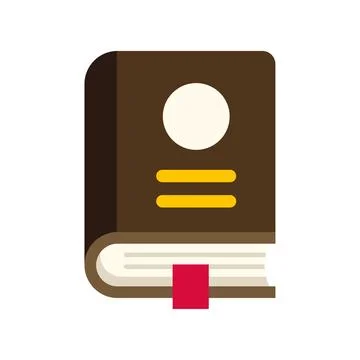 Closed book icon representing education and knowledge sharing Stock Illustration